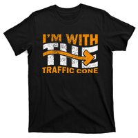 IM With The Traffic Cone Costume Funny Halloween Couple T-Shirt