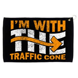 IM With The Traffic Cone Costume Funny Halloween Couple Grommeted Golf Towel