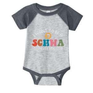 I Want To Be A Schwa Its Never Stressed Science Of Reading Infant Baby Jersey Bodysuit