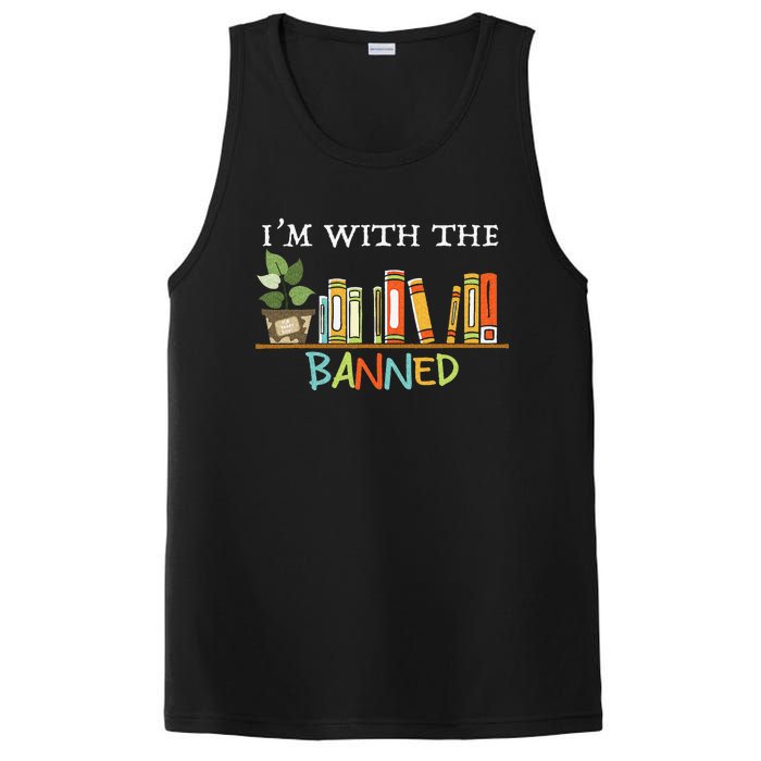 I'm with The Banned Books I Read Banned Books Lovers PosiCharge Competitor Tank