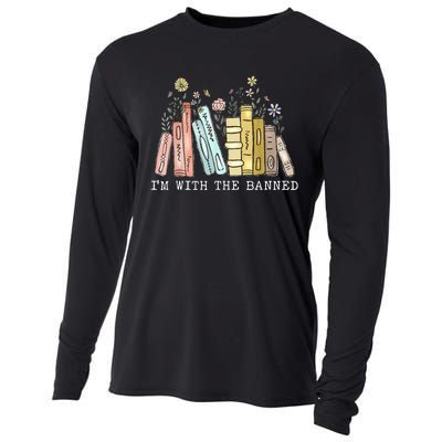 IM With The Banned Books I Read Banned Books Lovers Cooling Performance Long Sleeve Crew