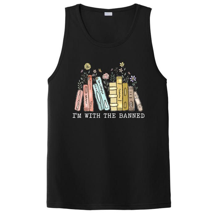 IM With The Banned Books I Read Banned Books Lovers PosiCharge Competitor Tank