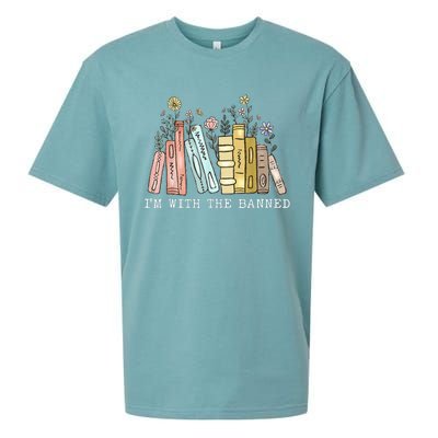 IM With The Banned Books I Read Banned Books Lovers Sueded Cloud Jersey T-Shirt