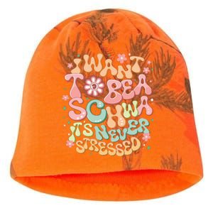 I Want To Be A Schwa It’S Never Stressed Reading Teacher Kati - Camo Knit Beanie