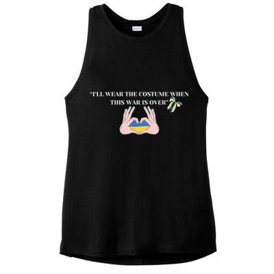I’Ll Wear The Costume When This War Is Over Ladies PosiCharge Tri-Blend Wicking Tank