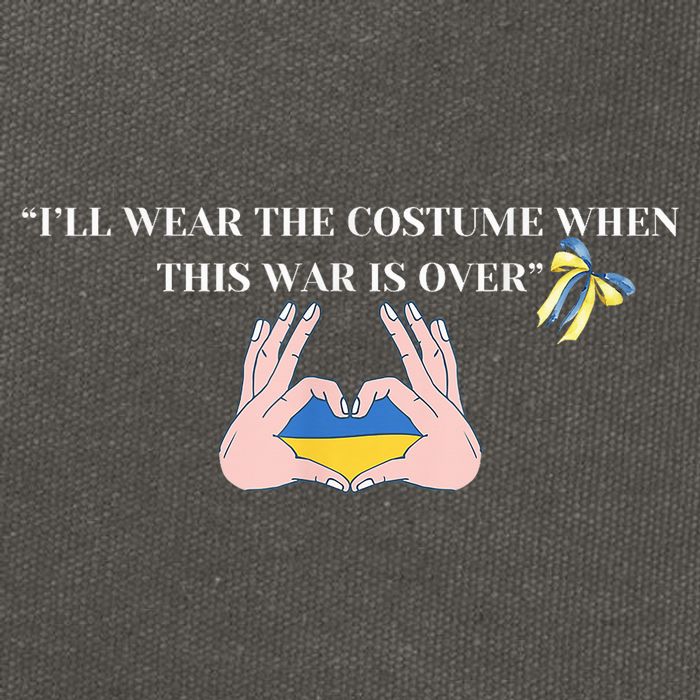 I’Ll Wear The Costume When This War Is Over Cotton Canvas Backpack