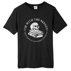 I'm With The Banned Books Funny Book Lover Tall Fusion ChromaSoft Performance T-Shirt