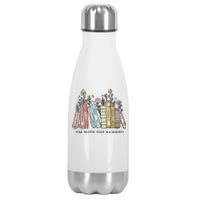 I'm with The Banned Funny Book Readers I Read Banned Books Stainless Steel Insulated Water Bottle