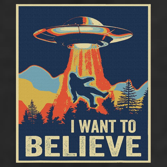 I Want To Believe Bigfoot Area 51 Alien UFO Adult Drive Performance Visor