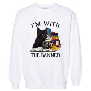 I'm with The Banned Read Banned Books Lover BookWorm Garment-Dyed Sweatshirt