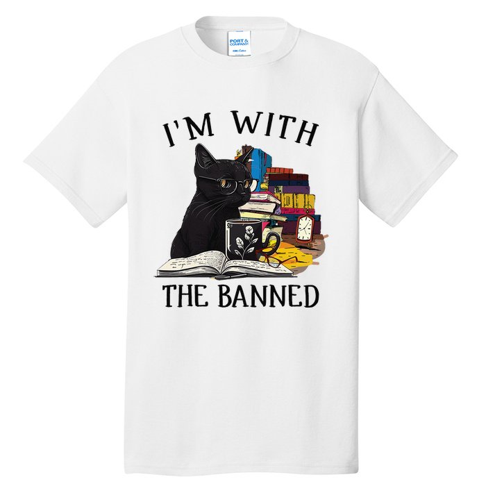 I'm with The Banned Read Banned Books Lover BookWorm Tall T-Shirt