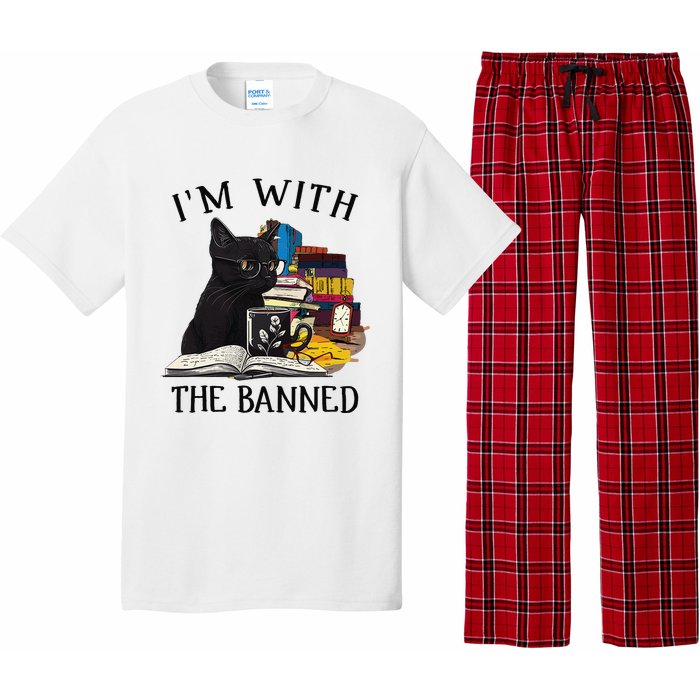 I'm with The Banned Read Banned Books Lover BookWorm Pajama Set