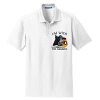 I'm with The Banned Read Banned Books Lover BookWorm Dry Zone Grid Polo