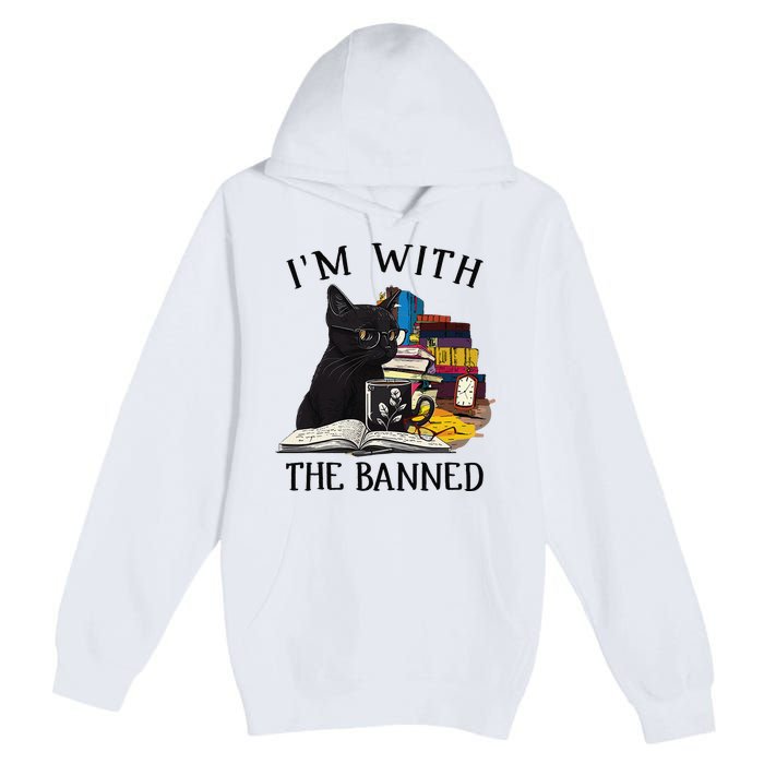 I'm with The Banned Read Banned Books Lover BookWorm Premium Pullover Hoodie