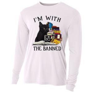 I'm with The Banned Read Banned Books Lover BookWorm Cooling Performance Long Sleeve Crew