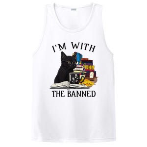 I'm with The Banned Read Banned Books Lover BookWorm PosiCharge Competitor Tank