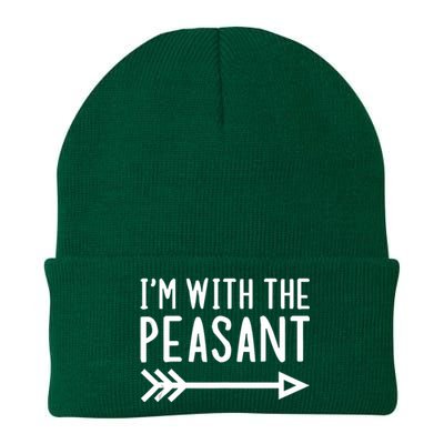 IM With The Peasant Funny Matching Halloween Couple Costume Knit Cap Winter Beanie