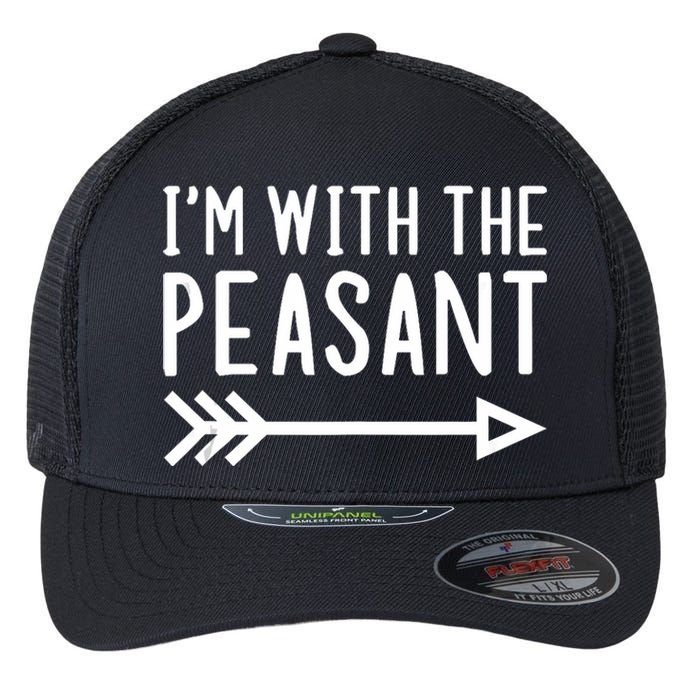 IM With The Peasant Funny Matching Halloween Couple Costume Flexfit Unipanel Trucker Cap