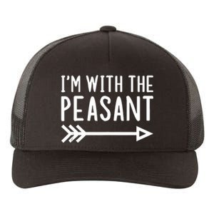 IM With The Peasant Funny Matching Halloween Couple Costume Yupoong Adult 5-Panel Trucker Hat