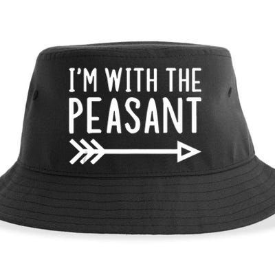 IM With The Peasant Funny Matching Halloween Couple Costume Sustainable Bucket Hat