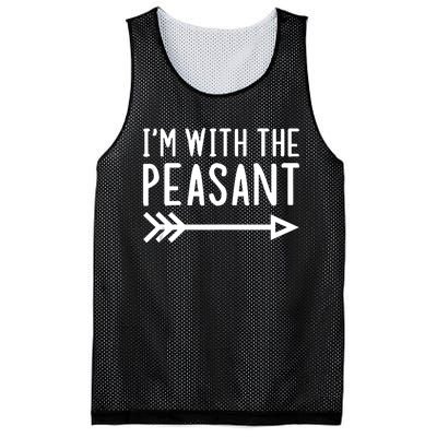 IM With The Peasant Funny Matching Halloween Couple Costume Mesh Reversible Basketball Jersey Tank