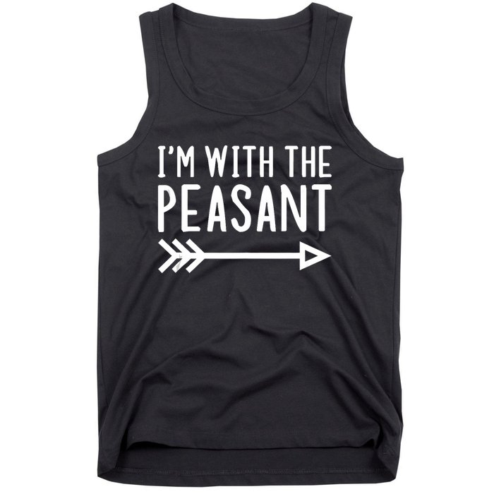 IM With The Peasant Funny Matching Halloween Couple Costume Tank Top