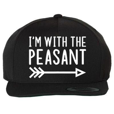 IM With The Peasant Funny Matching Halloween Couple Costume Wool Snapback Cap