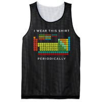 I Wear This Periodically. Periodic Table Chemistry Pun Mesh Reversible Basketball Jersey Tank