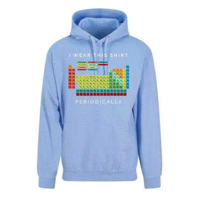 I Wear This Periodically. Periodic Table Chemistry Pun Unisex Surf Hoodie