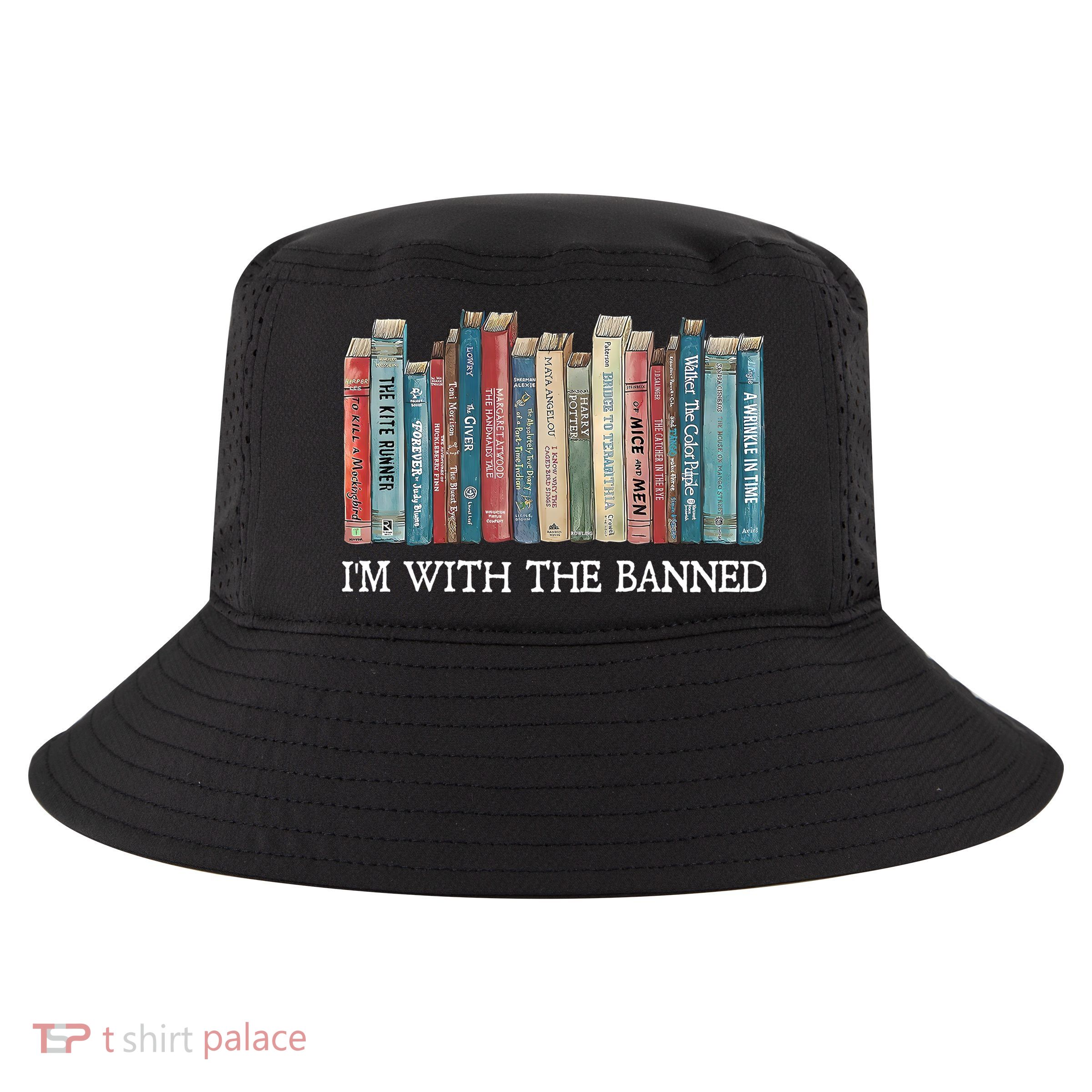 Im With The Banned Books Reading Librarian Cool Comfort Performance Bucket Hat