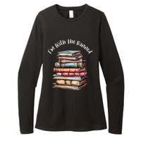 IM With The Banned Books Vintage Librarian Life Retro Womens CVC Long Sleeve Shirt