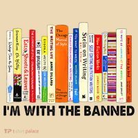 Im With The Banned Banned Books Reading Librarian Bookish Drawstring Bag