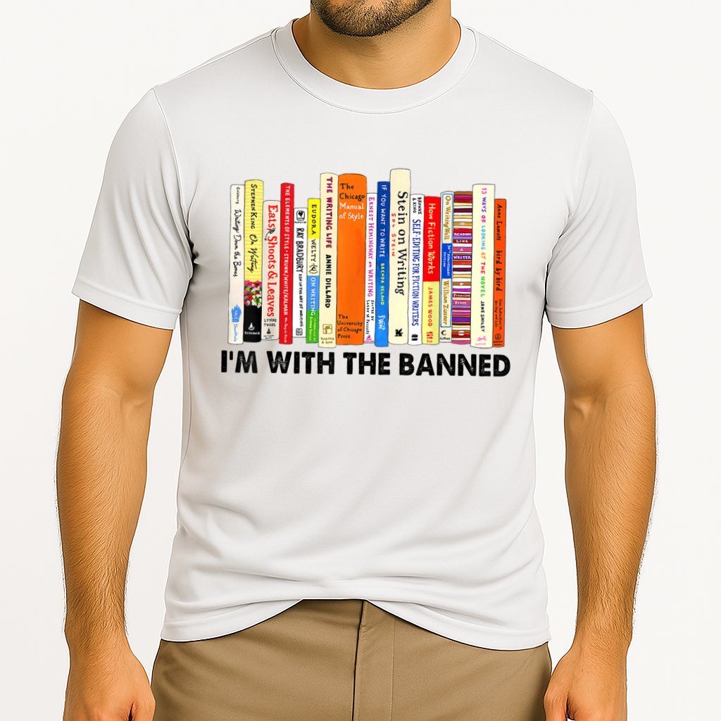 Im With The Banned Banned Books Reading Librarian Bookish Performance Shirt
