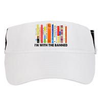 Im With The Banned Banned Books Reading Librarian Bookish Adult Drive Performance Visor