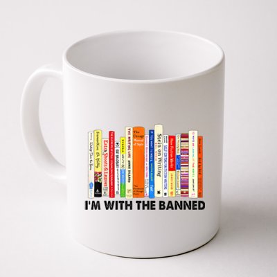 Im With The Banned Banned Books Reading Librarian Bookish Coffee Mug