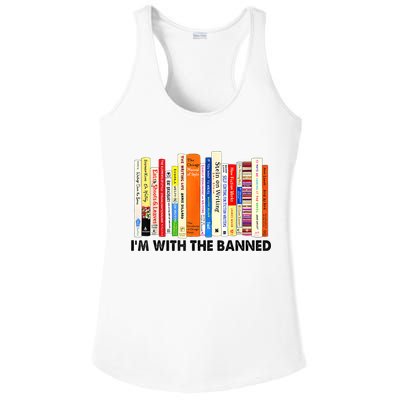 Im With The Banned Banned Books Reading Librarian Bookish Ladies PosiCharge Competitor Racerback Tank