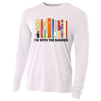 Im With The Banned Banned Books Reading Librarian Bookish Cooling Performance Long Sleeve Crew