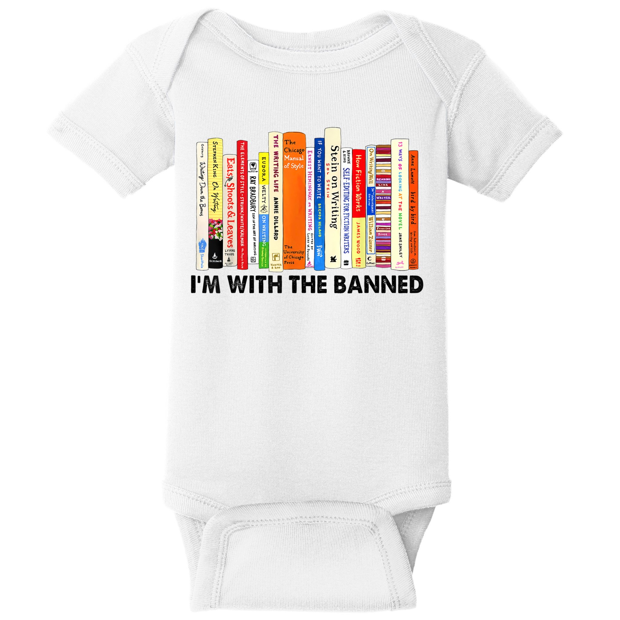 Im With The Banned Banned Books Reading Librarian Bookish Baby Bodysuit