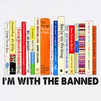 Im With The Banned Banned Books Reading Librarian Bookish Kids Hoodie