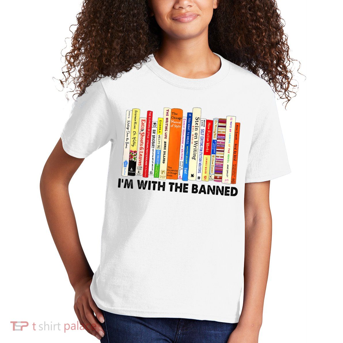 Im With The Banned Banned Books Reading Librarian Bookish Kids T-Shirt