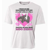 I Went To The Khao Kheow Zoo And Fell In Love With Moo Deng Cooling Performance Crew T-Shirt