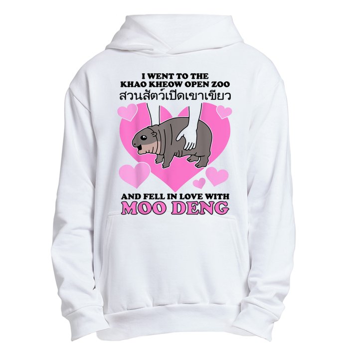 I Went To The Khao Kheow Zoo And Fell In Love With Moo Deng Urban Pullover Hoodie