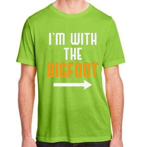 Im With The Bigfoot Costume Funny Halloween Couple Gift Adult ChromaSoft Performance T-Shirt