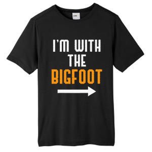 Im With The Bigfoot Costume Funny Halloween Couple Gift Tall Fusion ChromaSoft Performance T-Shirt