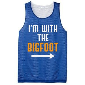 Im With The Bigfoot Costume Funny Halloween Couple Gift Mesh Reversible Basketball Jersey Tank