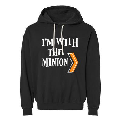 IM With The Minion Funny Couples Halloween Garment-Dyed Fleece Hoodie