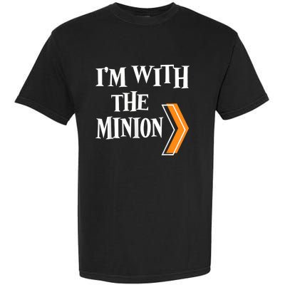 IM With The Minion Funny Couples Halloween Garment-Dyed Heavyweight T-Shirt