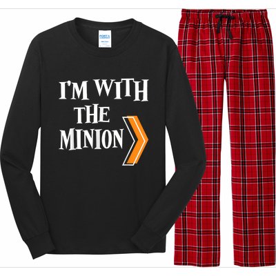 IM With The Minion Funny Couples Halloween Long Sleeve Pajama Set