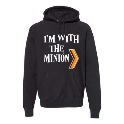 IM With The Minion Funny Couples Halloween Premium Hoodie