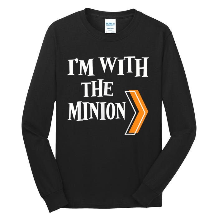 IM With The Minion Funny Couples Halloween Tall Long Sleeve T-Shirt